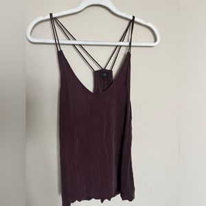 7 For All Mankind Tank Top. Never Worn. With tags. Purple-maroon color. Size:S